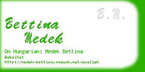 bettina medek business card